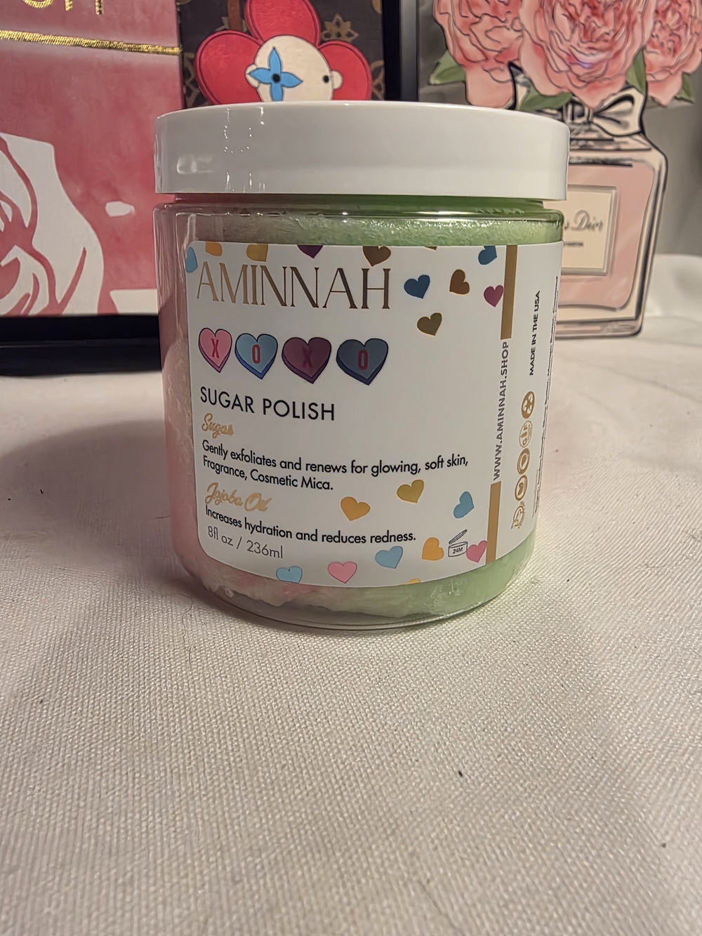 AMINNAH Green Sugar Polish Exfoliating Body Scrub